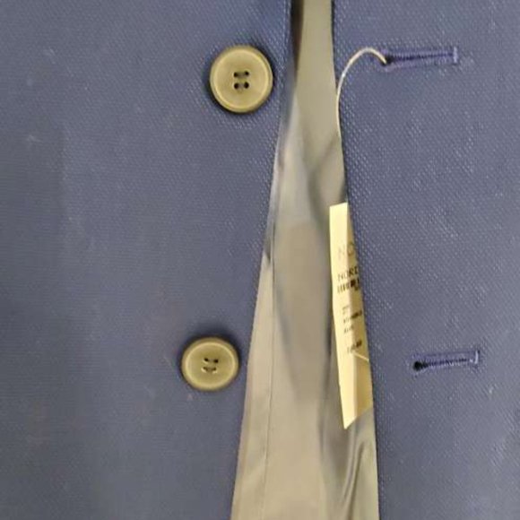 Topman I Blue Mens Button Down Jacket Size 2XL - Picture 3 of 4
